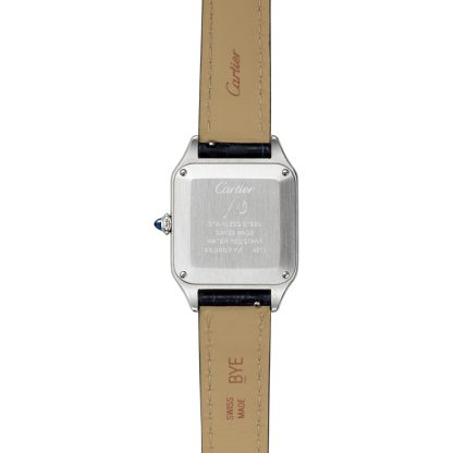 Cartier Santos-Dumont Watch Small Model Quartz Movement Steel Leather WSSA0086 - Image 2