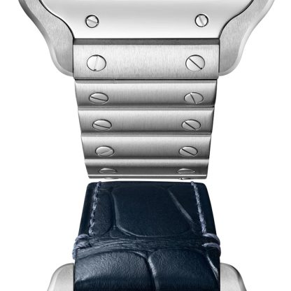 Cartier Santos de Cartier Watch Medium Model Steel Automatic Interchangeable Leather Strap WSSA0063 - Image 2
