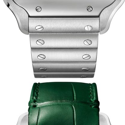 Cartier Santos watch skeleton large model Manufacture mechanical movement with manual winding WHSA0028 - Image 2
