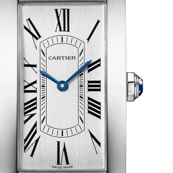 Cartier Tank Américaine Watch Large Model Automatic Movement Steel Leather WSTA0083 - Image 2