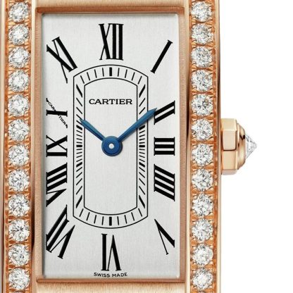 Cartier Tank Américaine Watch Small Model Quartz Movement Rose Gold WJTA0056 - Image 2