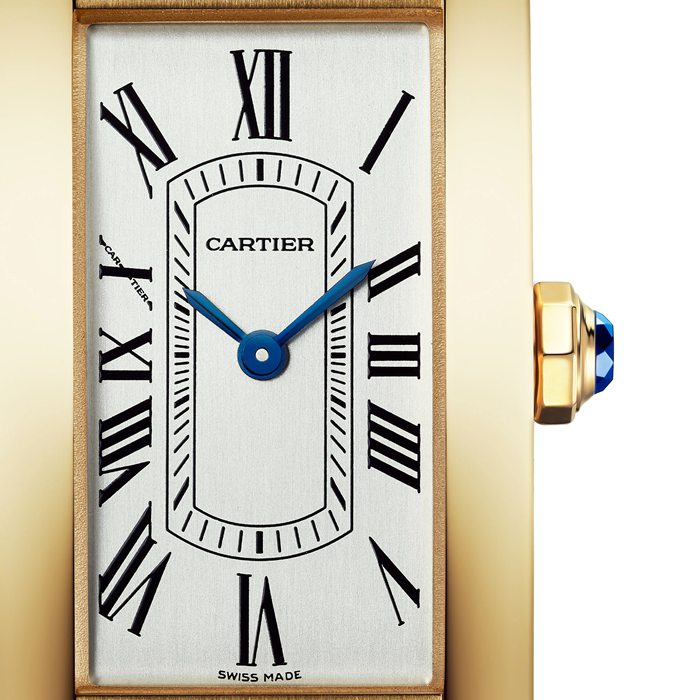 Cartier Tank Américaine Watch Small Model Quartz Movement Yellow Gold WGTA0299 - Image 2