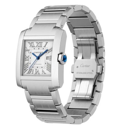 Cartier Tank Française Watch Large Model Automatic Mechanical Movement Steel WSTA0067 - Image 3