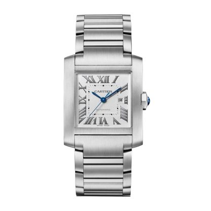 Cartier Tank Française Watch Large Model Automatic Mechanical Movement Steel WSTA0067