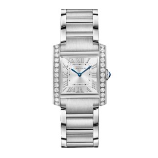 Cartier Tank Francaise Watch Medium Model Quartz Movement Steel Case W4TA0028
