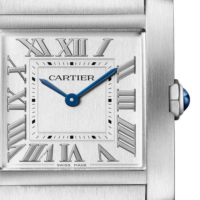 Cartier Tank Française Watch Medium Model Quartz Movement Steel WSTA0074 - Image 3