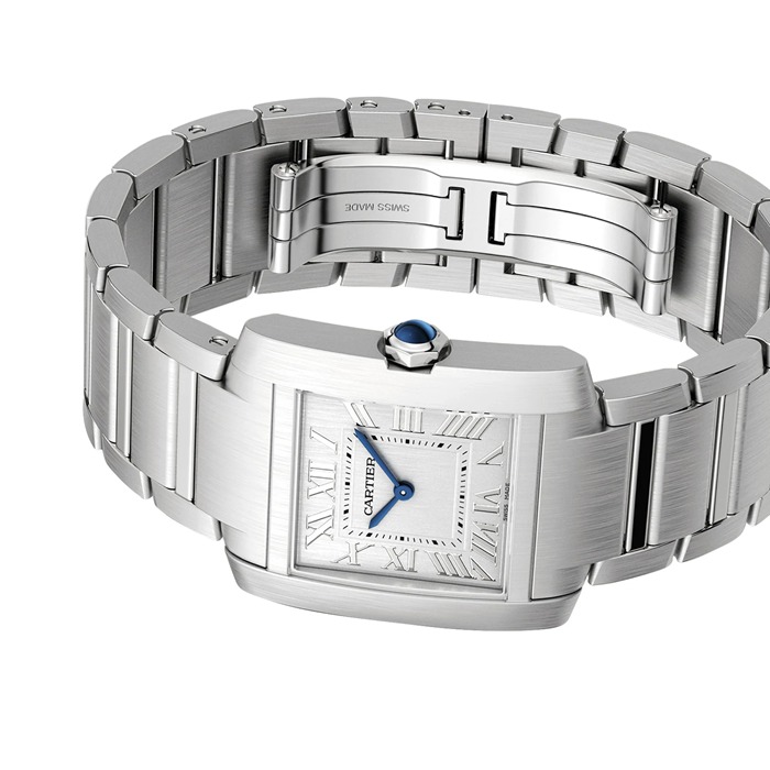 Cartier Tank Française Watch Medium Model Quartz Movement Steel WSTA0074 - Image 4