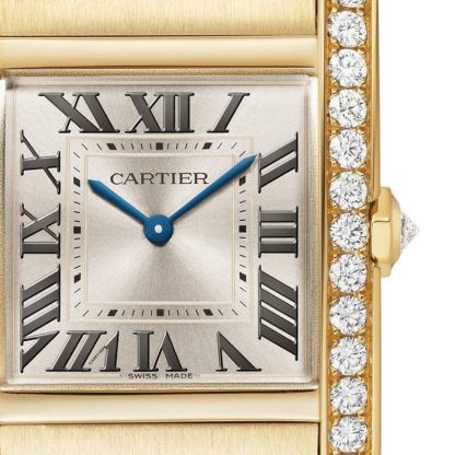 Cartier Tank Française Watch Medium Model Quartz Movement Yellow Gold Diamonds WJTA0040 - Image 2
