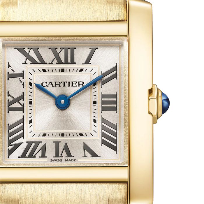 Cartier Tank Francaise Watch Small Model Quartz Movement 18K Yellow GoldCase WGTA0344 - Image 4