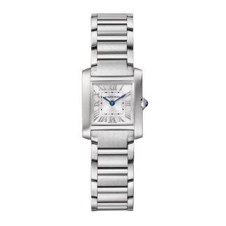 Cartier Tank Française Watch Small Model Quartz Movement Steel WSTA0129