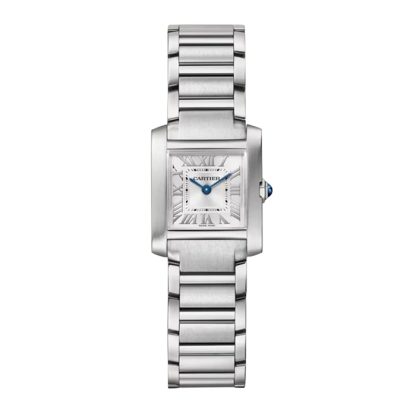 Cartier Tank Française Watch Small Model Quartz Movement Steel WSTA0129