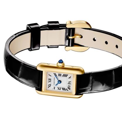 Cartier Tank Louis Cartier Watch Mini Model Quartz Movement Yellow Gold Case WGTA0352 - Image 3