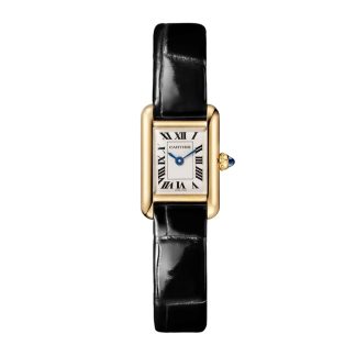 Cartier Tank Louis Cartier Watch Mini Model Quartz Movement Yellow Gold Case WGTA0352