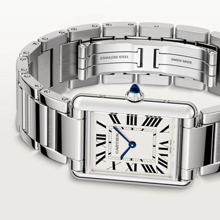 Cartier Tank Must Large Model Quartz Movement Steel 33.7mm X 25.5mm WSTA0052 - Image 3