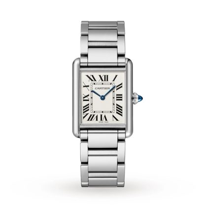 Cartier Tank Must Large Model Quartz Movement Steel 33.7mm X 25.5mm WSTA0052