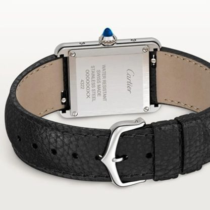 Cartier Tank Must Small Model Quartz Movement Steel Leather WSTA0110 - Image 2
