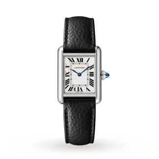 Cartier Tank Must Small Model Quartz Movement Steel Leather WSTA0110