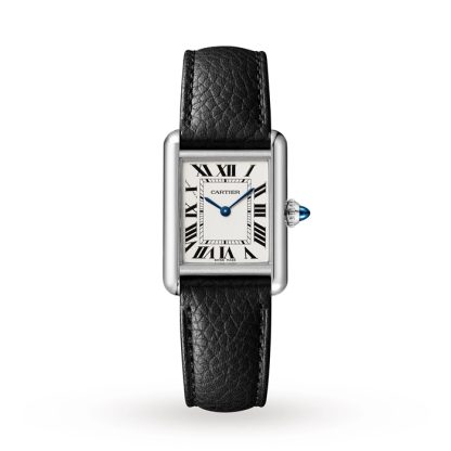Cartier Tank Must Small Model Quartz Movement Steel Leather WSTA0110