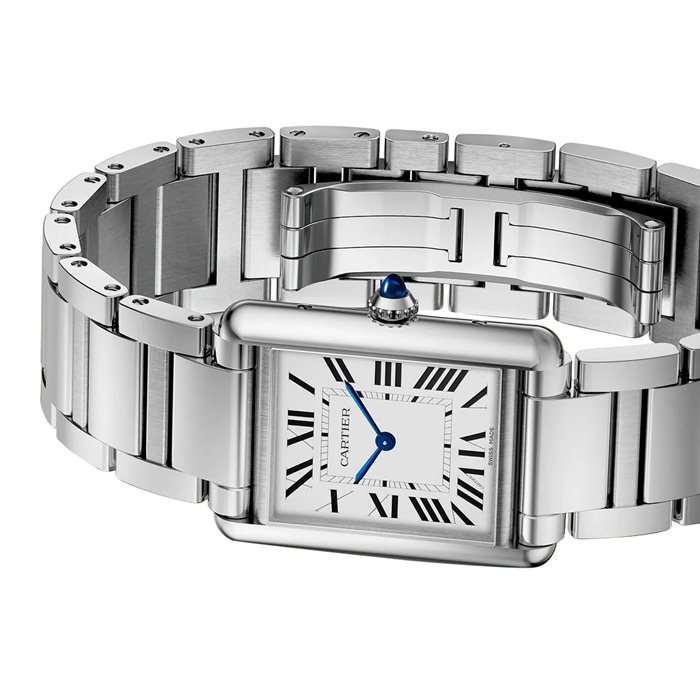 Cartier Tank Must Watch Large Model Photovoltaic SolarBeat™ Movement Steel Case WSTA0092 - Image 3