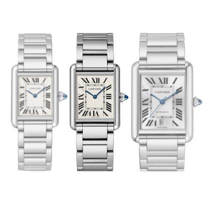 Cartier Tank Must Watch Large Model Quartz Movement Steel Case WSTA0106 - Image 5