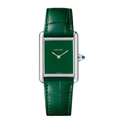 Cartier Tank Must Watch Large Model Quartz Movement Steel Case WSTA0115