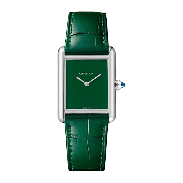 Cartier Tank Must Watch Large Model Quartz Movement Steel Case WSTA0115