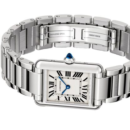 Cartier Tank Must Watch Small Model Quartz Movement Steel Case WSTA0107 - Image 3