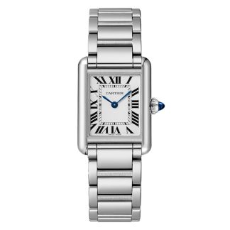 Cartier Tank Must Watch Small Model SolarBeat Photovoltaic Movement Steel Case WSTA0121
