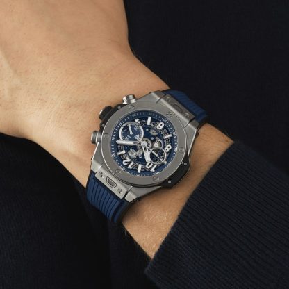 Hublot Big Bang Unico Titanium Blue 44mm Mens Watch 421.NX.5170.RX - Image 2