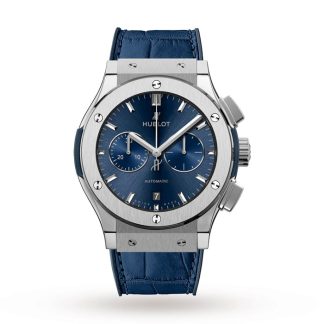 Hublot Classic Fusion Blue Chronograph Titanium 42mm 541.NX.7170.LR
