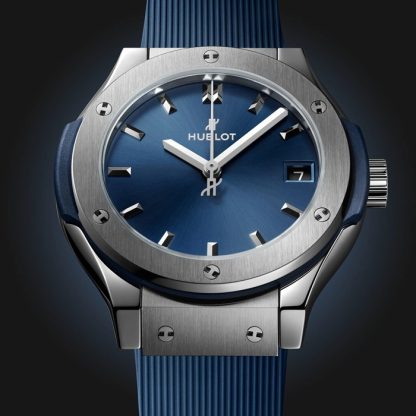 Hublot Classic Fusion Titanium Blue 33mm Ladies Watch 581.NX.7170.RX - Image 2