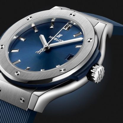 Hublot Classic Fusion Titanium Blue 33mm Ladies Watch 581.NX.7170.RX - Image 4