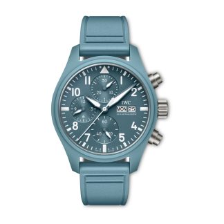 IWC Pilot Automatic Limited Edition 41mm Mens Watch Blue Fabric Strap IW389409