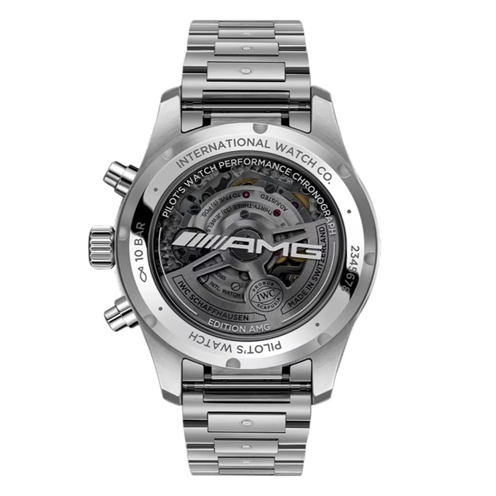 IWC Pilot Performance Chronograph 41mm AMG Mens Watch Black Titanium IW388304 - Image 2