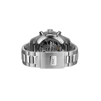 IWC Pilot Performance Chronograph 41mm AMG Mens Watch Black Titanium IW388304 - Image 4