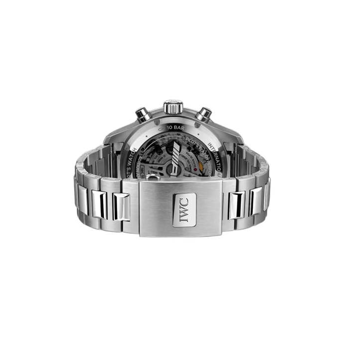IWC Pilot Performance Chronograph 41mm AMG Mens Watch Black Titanium IW388304 - Image 4
