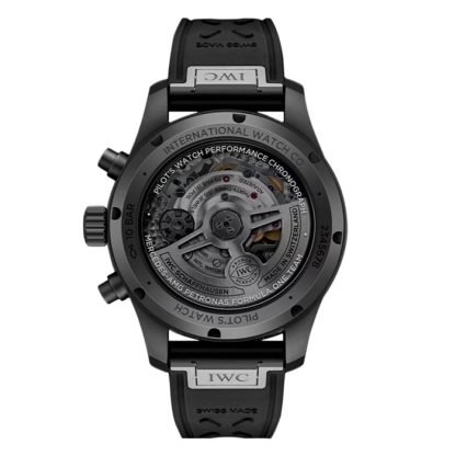 IWC Pilot Performance Chronograph 41mm Mercedes AMG Petronas Formula OneTM Team Mens Watch Black Rubber IW388306 - Image 2