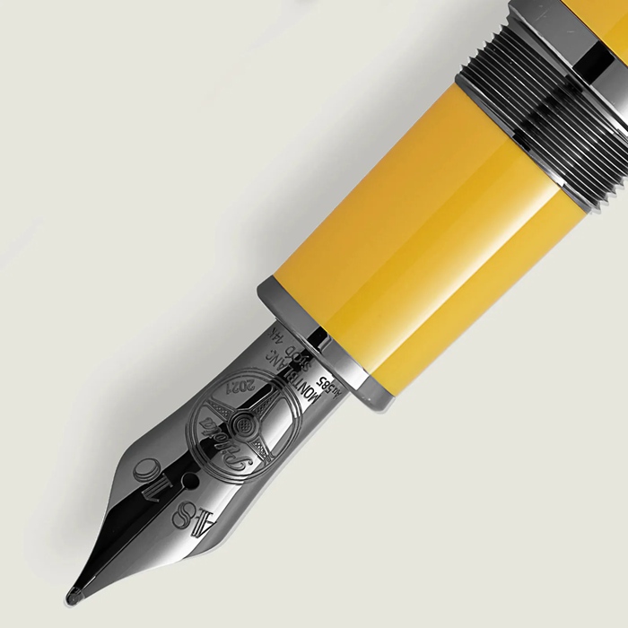 Montblanc Great Characters Enzo Ferrari Special Edition Giallo Modena Fountain Pen 130661 - Image 2