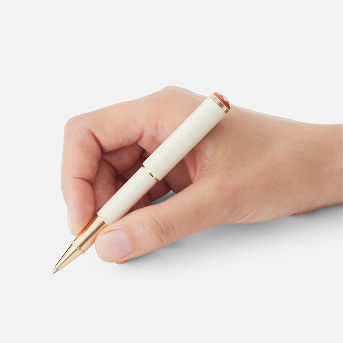 Montblanc Heritage Rouge et Noir Baby Special Edition Ivory-coloured Rollerball 128122 - Image 4