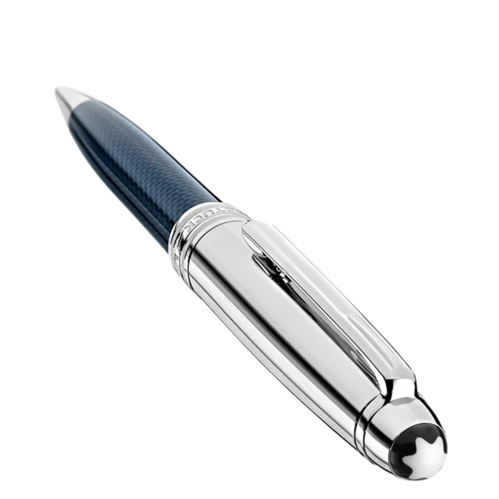 Montblanc Meisterstuck Solitaire Doue Blue Hour Classique Ballpoint Pen 132102 - Image 4