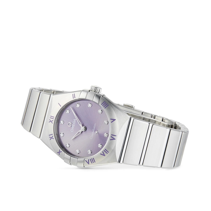 Omega Constellation Co-Axial 28mm Ladies Watch Purple O13110286060002 - Image 4
