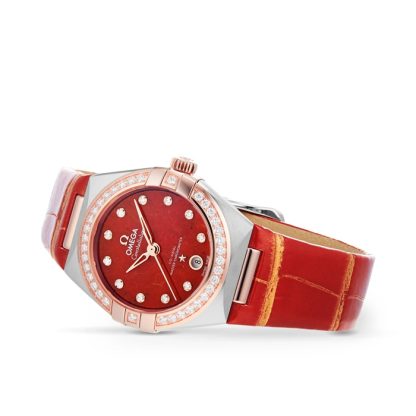 Omega Constellation Co-Axial Master Chronometer 29mm Ladies Watch Red O13128292099002 - Image 3