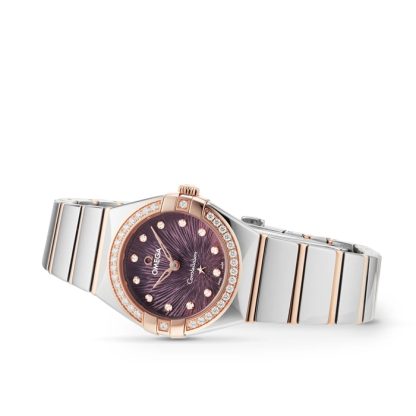 Omega Constellation Sedna Gold 25mm Ladies Watch Purple O13125256060002 - Image 5