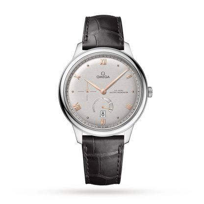 Omega De Ville Prestige Co-Axial Chronometer Power Reserve 41mm Mens Watch Silver O43413412106001