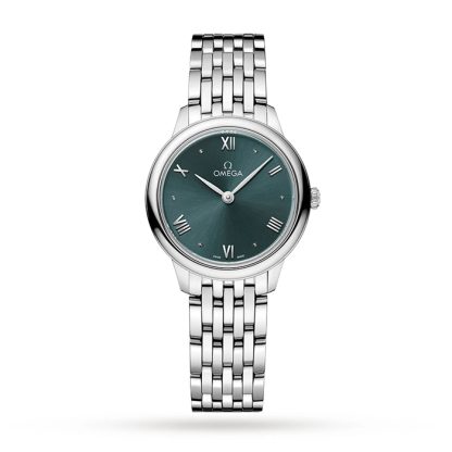 Omega De Ville Prestige Quartz 27.5mm Ladies Watch Green O43410286010001