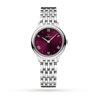 Omega De Ville Prestige Quartz 27.5mm Ladies Watch Red O43410286011001