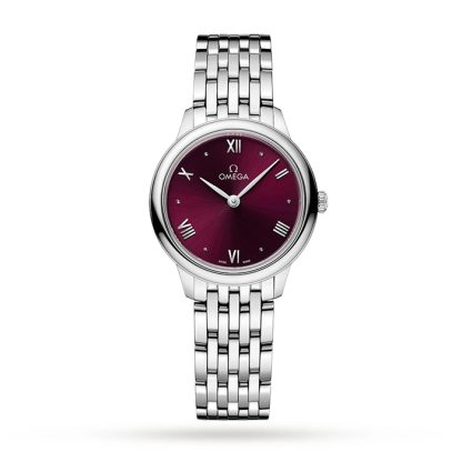 Omega De Ville Prestige Quartz 27.5mm Ladies Watch Red O43410286011001