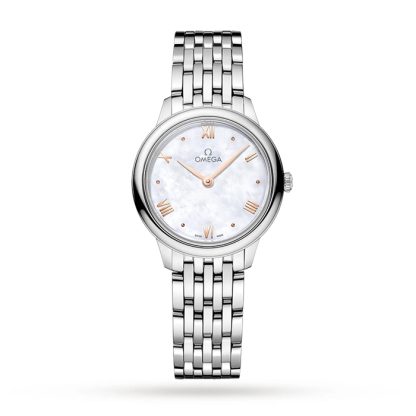Omega De Ville Prestige Quartz 27.5mm Ladies Watch White O43410286005001