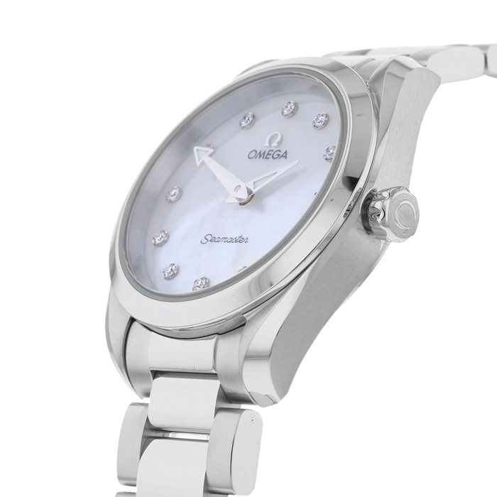 Omega Seamaster Aqua Terra 150M Ladies 28mm Quartz Diamond Dot Watch O22010286055001 - Image 2