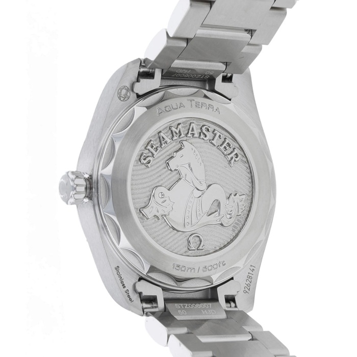 Omega Seamaster Aqua Terra 150M Ladies 28mm Quartz Diamond Dot Watch O22010286055001 - Image 4